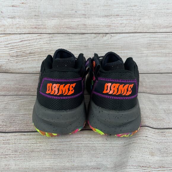 Adidas Dame 8 Big Mood Mens Sz 8.5 Basketball Shoes Multi Color Black - Picture 5 of 9
